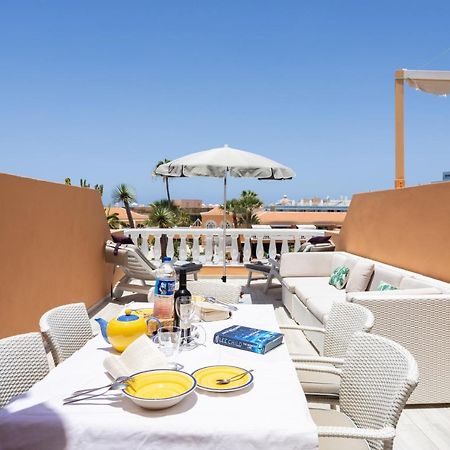 Exclusive Attic Las Vistas 3 With Breathtaking Sea View, Only 100 M To The Sea, Heated Pool, Aircon, Wifi Arona  Eksteriør bilde