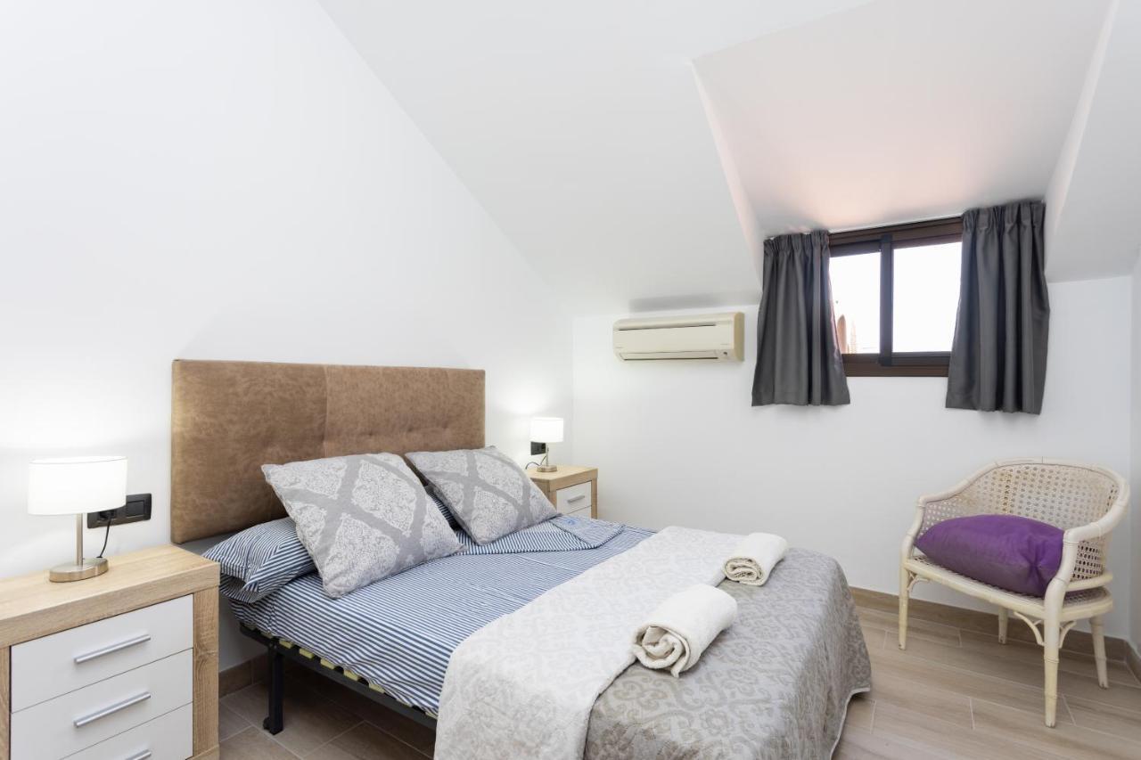 Exclusive Attic Las Vistas 3 With Breathtaking Sea View, Only 100 M To The Sea, Heated Pool, Aircon, Wifi Arona  Eksteriør bilde