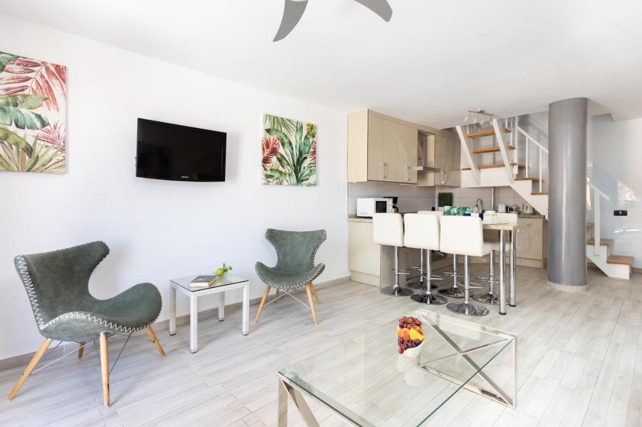Exclusive Attic Las Vistas 3 With Breathtaking Sea View, Only 100 M To The Sea, Heated Pool, Aircon, Wifi Arona  Eksteriør bilde