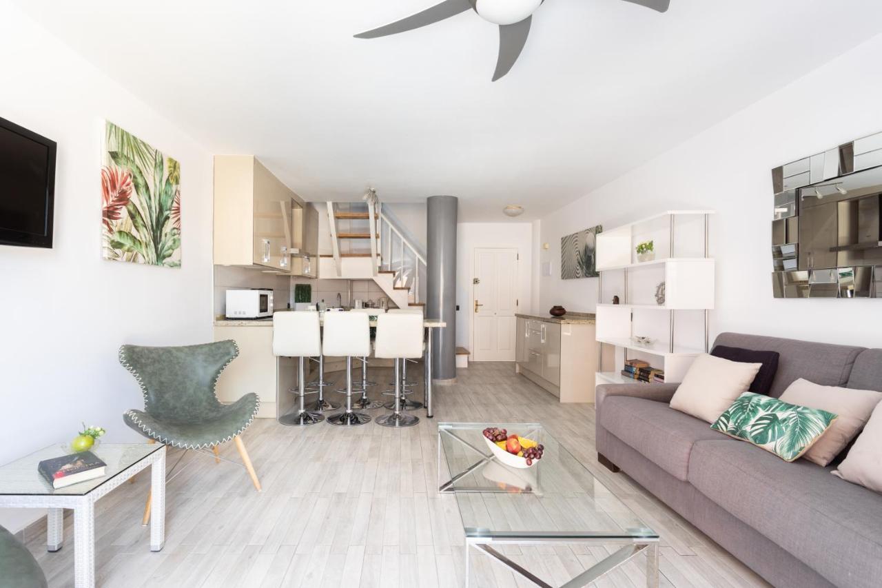 Exclusive Attic Las Vistas 3 With Breathtaking Sea View, Only 100 M To The Sea, Heated Pool, Aircon, Wifi Arona  Eksteriør bilde